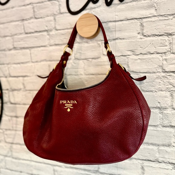 Prada Vitello Daino Hobo Bag BR4311 - Amaranto - Picture 3 of 14